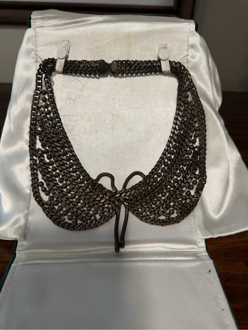 DANNIJO Multi-Strand Gunmetal Collar Necklace